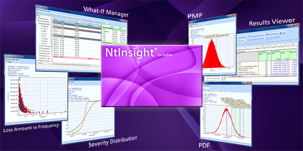 NtInsight for OpRisk operational risk management system estimates loss using the Loss Distribution Approach (LDA), one of the proposed Advanced Measurement Approaches (AMA). It offers a rich set of analytic tools.